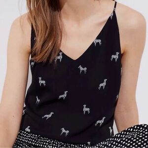 Ann Taylor Loft Women's Zebra Print Cami Size small